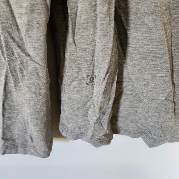 LULULEMON 5 Year Basic Long Sleeve Henley Shirt Heathered Black - Picture 5 of 5